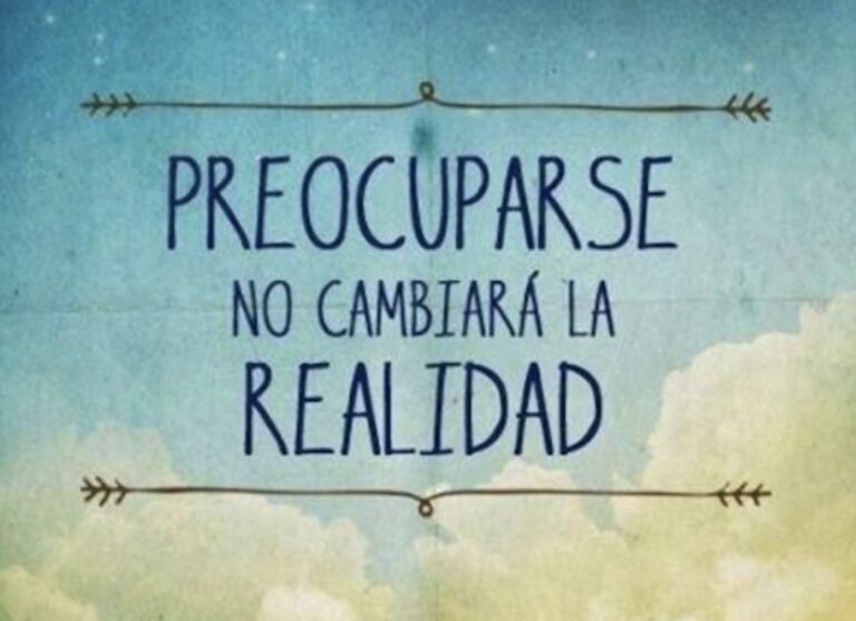 Ocuparse Vs. Preocuparse